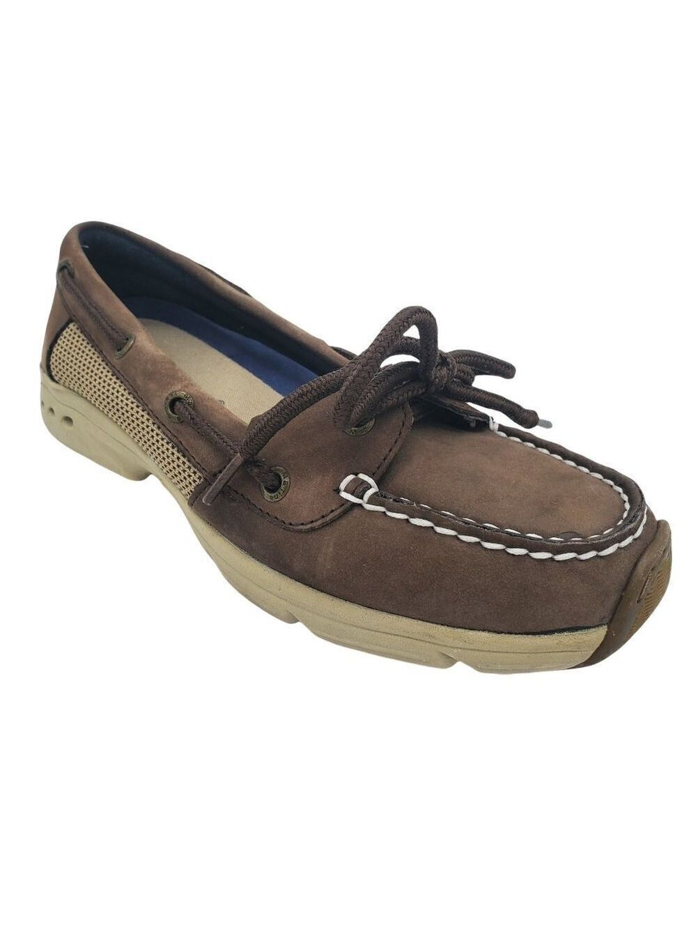 𝅺sperry West Marine Performance Low Boat Shoes Brown Leather Size 6.5 M